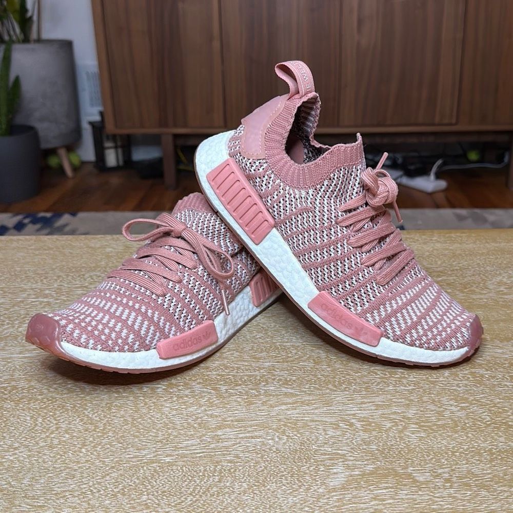 adidas Pink and White Athletic Shoes